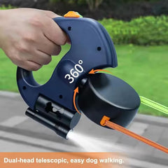 Double Dog Leash with LED Light