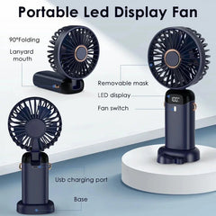 CoolBreeze™ 5X Neck Fan - Hands-Free Portable Cooling Solution
